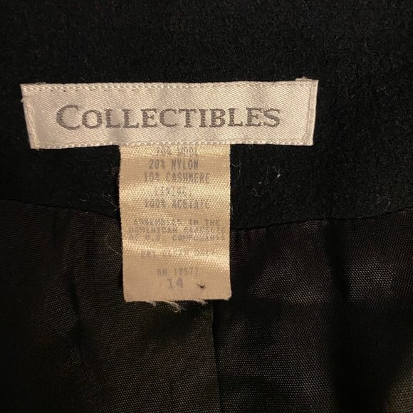 Women's Collectibles Wool Jacket Size 14 Black - Picture 4 of 7